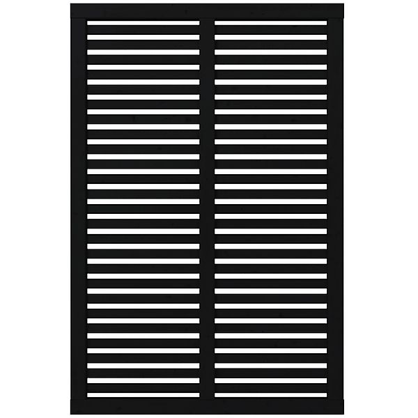 Sichtschutzzaun Harmoni Nadelholz Schwarz 120 cm x 180 cm günstig online kaufen