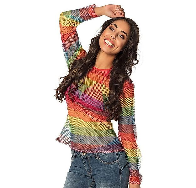 Boland Kostüm Netzshirt Regenbogen Onesize günstig online kaufen
