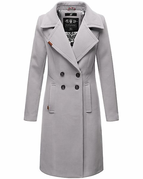 Navahoo Wintermantel "Wooly", edler Damen Trenchcoat in Wollmantel-Optik günstig online kaufen