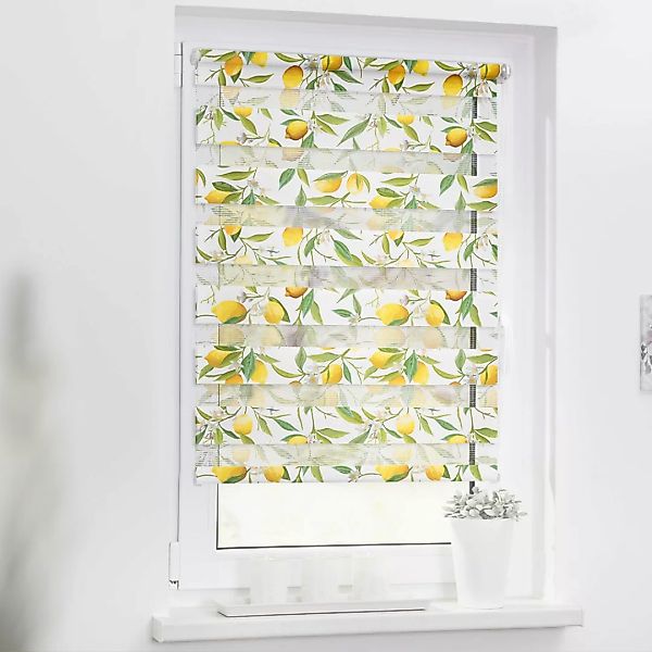 LICHTBLICK ORIGINAL Doppelrollo »Duo Rollo Motiv Limone«, Lichtschutz, ohne günstig online kaufen