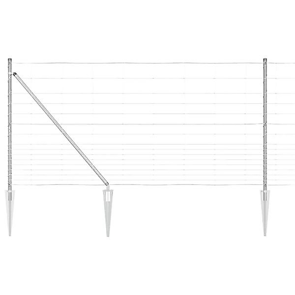 vidaXL Zaunpfosten Galvanisiert 50 x 1,2 m Stahl 3351458 günstig online kaufen