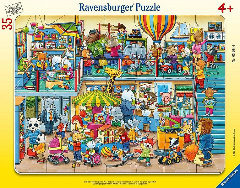 Ravensburger Puzzle Ravensburger Kinderpuzzle - 05664 Tierischer Spielzeugl günstig online kaufen