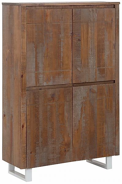 OTTO home Highboard "Lagos" Stauraumschrank aus massivem Kiefernholz, Breit günstig online kaufen