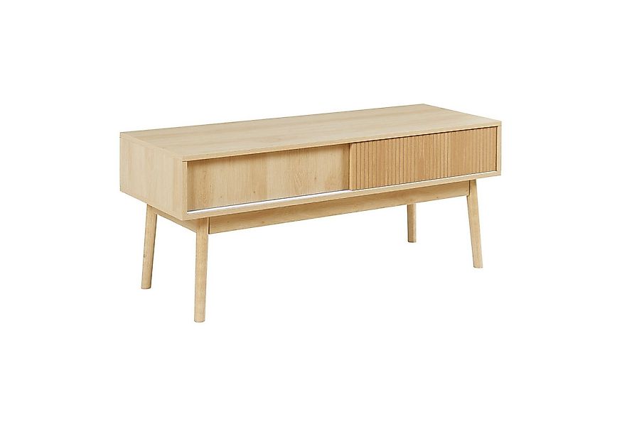 en.casa TV-Schrank »Landskrona« 115x40x48 cm mit zwei Schiebetüren Eicheopt günstig online kaufen