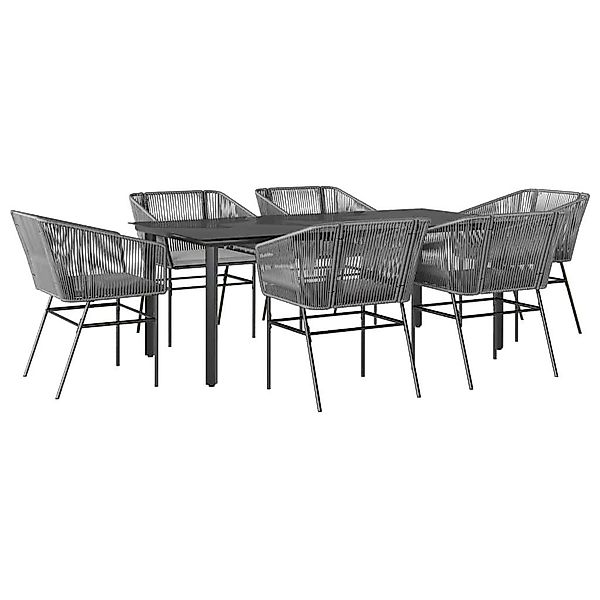 vidaXL Garten-Essgruppe 7-tlg. Garten-Essgruppe mit Kissen günstig online kaufen