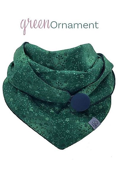 Wishproject® Dreieckstuch Damen Tuch, Halstuch in Dunkelgrün, Kapuzenschal, günstig online kaufen