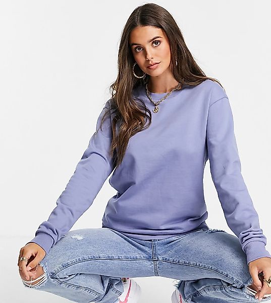ASOS DESIGN Tall – Ultimate – Sweatshirt in Blau günstig online kaufen