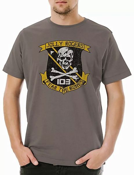 Urban Backwoods Print-Shirt Jolly Rogers Patch Herren T-Shirt Top Galactica günstig online kaufen