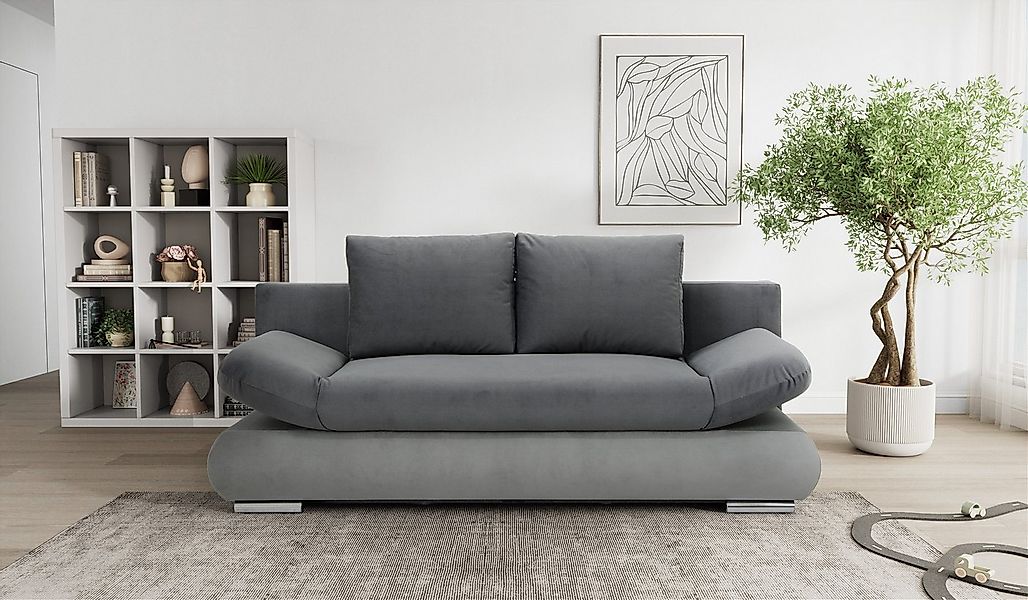 Hygger Möbelhaus Schlafsofa NEXT mit Bettkasten & Schlaffunktion, Armteilve günstig online kaufen