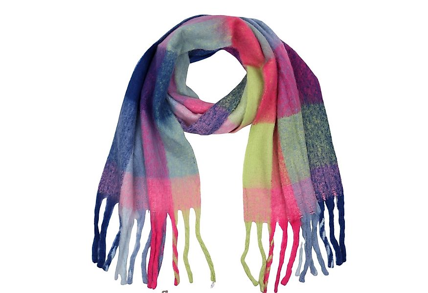 MIRROSI Modeschal weicher und warmer Schal Karomuster mit Fransen, 42x200cm günstig online kaufen