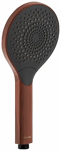 WENKO Handbrause »Watersaving«, (1 tlg.), Wood, Ø 12 cm günstig online kaufen