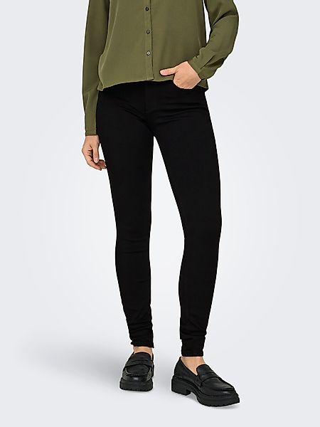 ONLY Skinny-fit-Jeans ONLBLUSH MID SK 4EVERBLK günstig online kaufen