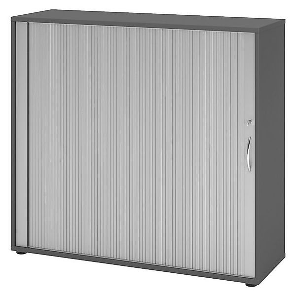 bümö Aktenschrank Rollladenschrank office - 3 Ordnerhöhen Dekor: Graphit/Si günstig online kaufen