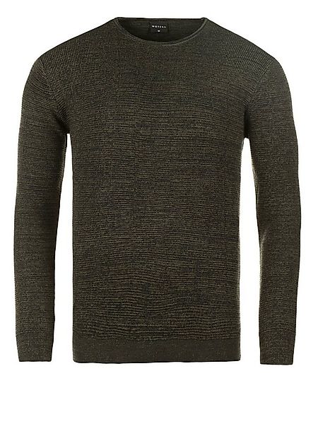 WOTEGA Strickfleece-Pullover WOTEGA - Structured Mouline Crew Neck günstig online kaufen