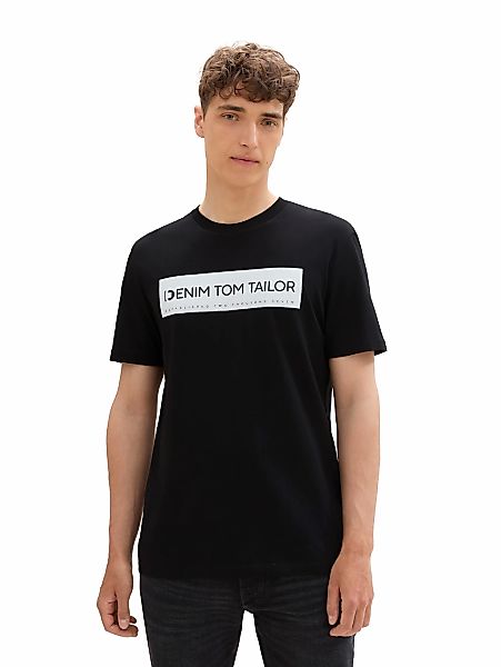 TOM TAILOR Denim T-Shirt, mit Logo Print günstig online kaufen