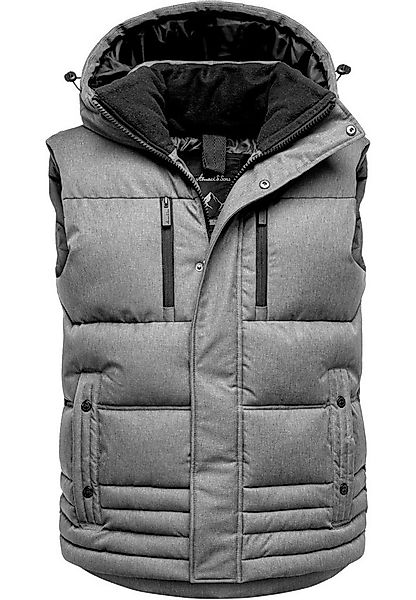 Amaci&Sons Steppweste PACIFICA Steppweste Dicke Herren Outdoor Winter Weste günstig online kaufen