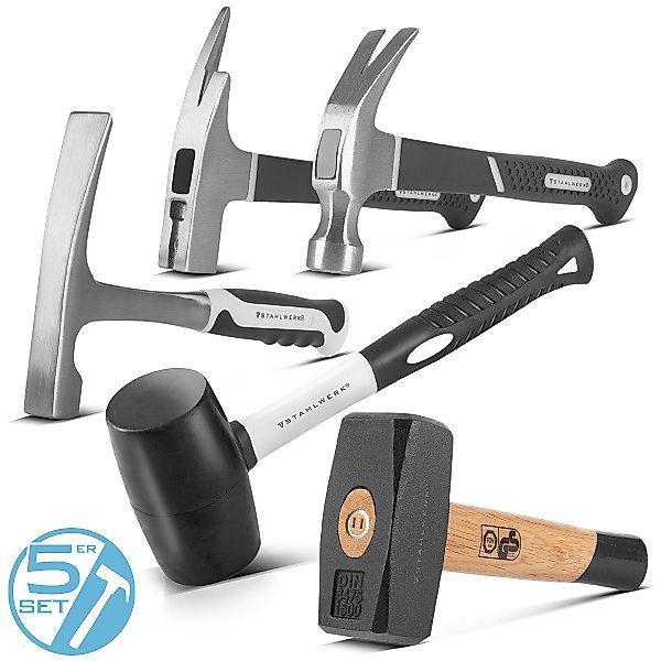STAHLWERK Vorschlaghammer Hammer 5er Set mit günstig online kaufen