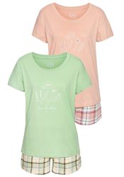 Vivance Dreams Shorty Set, 2 Stück, mit karierter Pyjamashorts günstig online kaufen