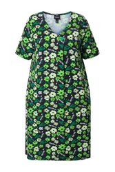 Ulla Popken Jerseykleid Jerseykleid Blüten A-Linie günstig online kaufen