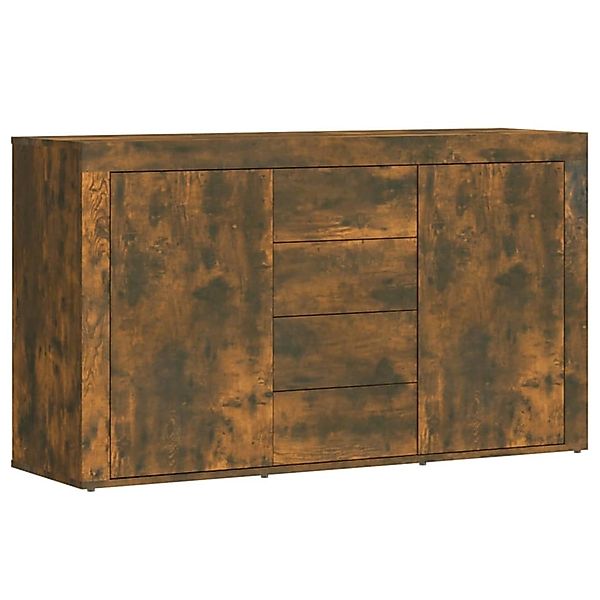 vidaXL Sideboard Räuchereiche 120x36x69 cm Holzwerkstoff 815492 günstig online kaufen