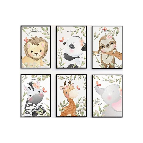 Pippolipo Bild Poster Babyzimmer Kinderzimmer Tiermotive günstig online kaufen