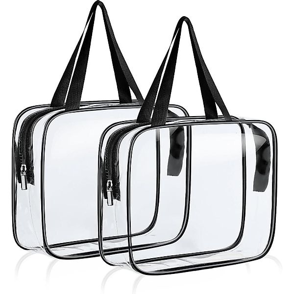 LuxusKollektion Kosmetiktasche Transparente Kulturtasche Kosmetiktasche 2er günstig online kaufen