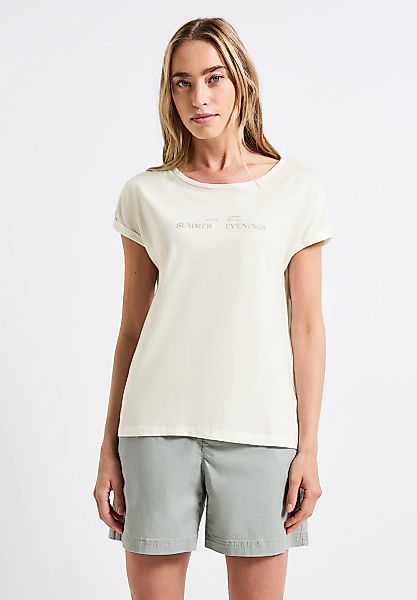 STREET ONE T-Shirt, aus Baumwolle mit Stretchante günstig online kaufen