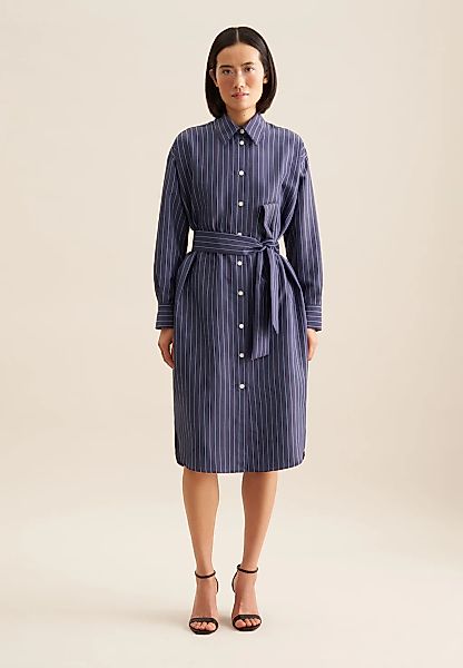 seidensticker Sommerkleid "Schwarze Rose" 1/1 Kragen Streifen günstig online kaufen