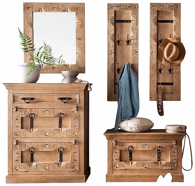 SIT Garderoben-Set Set, Dielen-Set, 5 Stk. tlg. Front mit aufwändigen Schni günstig online kaufen