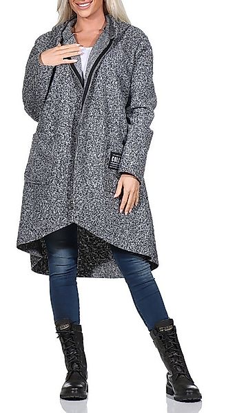 simaranda Kapuzennickijacke Damen Jacke 29503 38-44 Hellgrau mit Kapuze günstig online kaufen