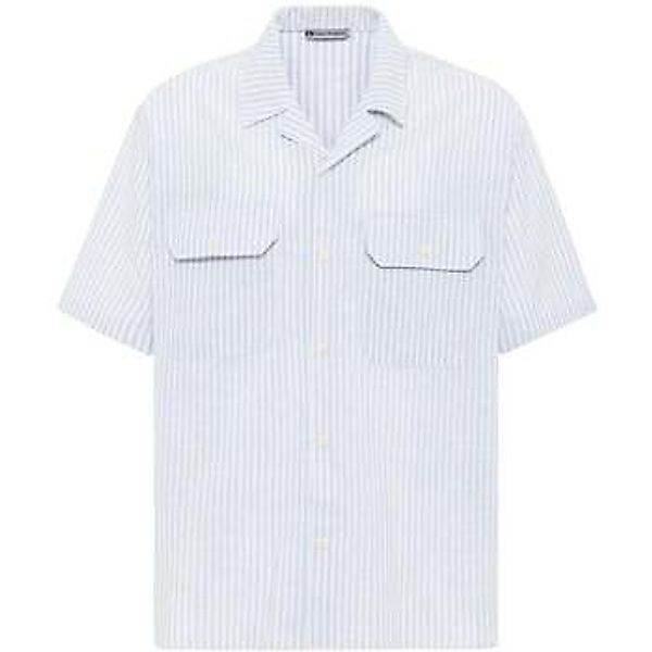 Dandalo  Hemdbluse Rik Oversize Lapel Collar Striped Shirt with Breast Pock günstig online kaufen