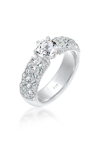 Elli Premium Verlobungsring Weiß 925 Sterling günstig online kaufen