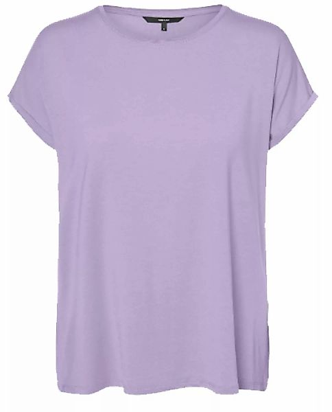 Vero Moda Rundhalsshirt "VMAVA PLAIN SS TOP GAJRS NOOS" günstig online kaufen