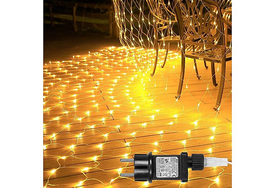 MUPOO LED-Lichternetz LED Lichternetz Warmweiß,6W Energiesparen, 8 Modi Lic günstig online kaufen