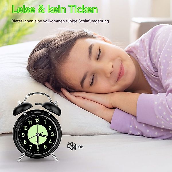 BlingBin Wecker Lautloser Wecker Analog Ohne günstig online kaufen