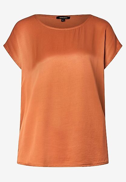 Shirt mit Satinfront, clay brown, Sommer-Kollektion günstig online kaufen