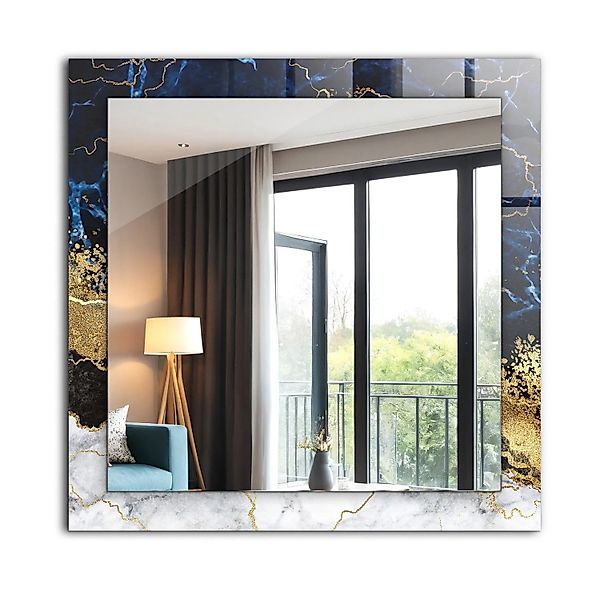 Tulup Bedruckte Spiegel Marmorabstraktion 60x60 cm Rechteckig Spiegel mit D günstig online kaufen