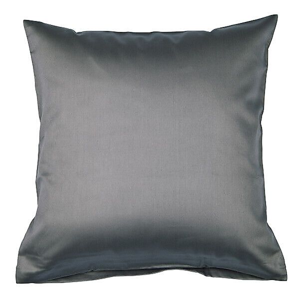 Janine Janine Mako-Satin Bettwäsche Colors 31001 anthrazit Größe:  80x80 cm günstig online kaufen