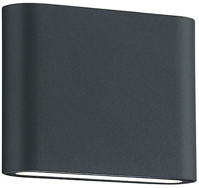 Trio LED-Wandleuchte Thames II Anthrazit günstig online kaufen