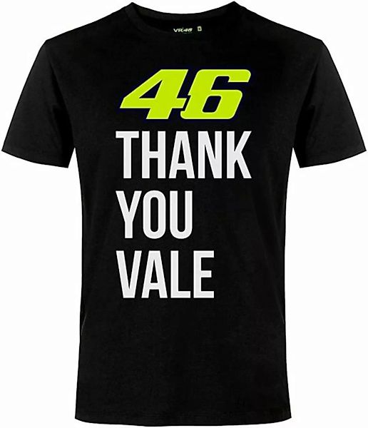 VR46 Kurzarmshirt Thank you Vale 46 mit grosser Schriftzug günstig online kaufen