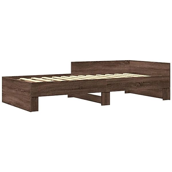 vidaXL Bettgestell ohne Matratze Braun Eiche 90x190 cm Holzwerkstoff 849592 günstig online kaufen