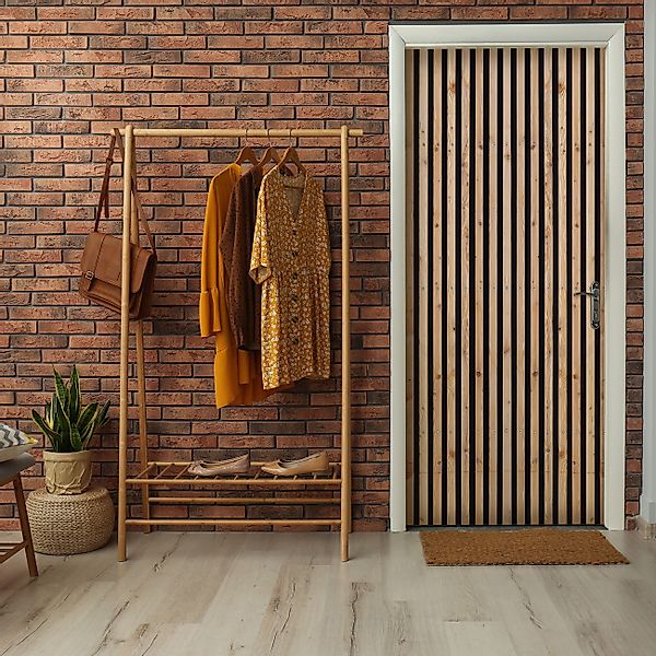 Wallarena Türtapete Selbstklebend Holzoptik Bretter 3D günstig online kaufen