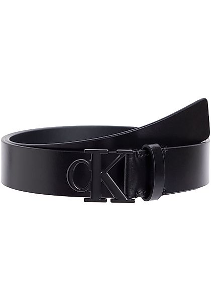 Calvin Klein Jeans Ledergürtel "MONOGRAM TONAL PLAQUE BELT 30MM", Logoschli günstig online kaufen