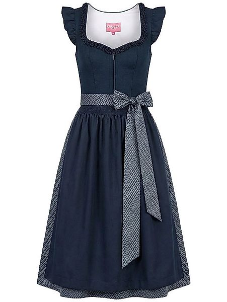 Krüger Madl Dirndl Dirndl Mavie 70cm Länge blau günstig online kaufen