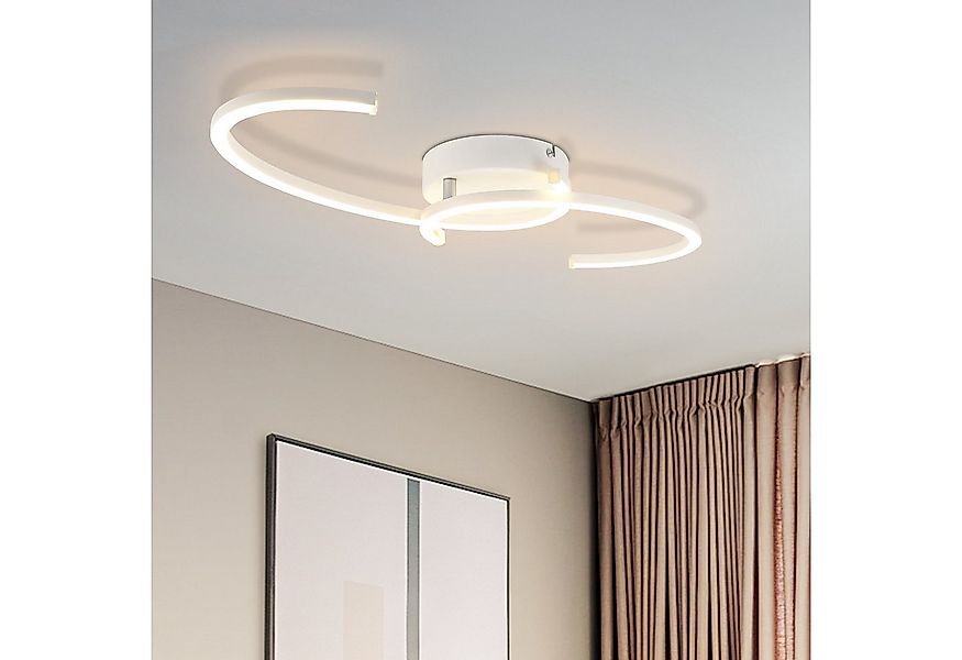 ZMH LED Deckenleuchte Wohnzimmer 24W Deckenlampe Modern 3000K für Flur Küch günstig online kaufen