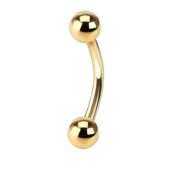 viva-adorno Augenbrauenpiercing Piercing Banane mit Kugeln günstig online kaufen