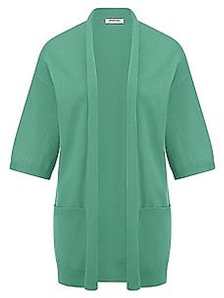 Long-Strickjacke 3/4-Arm Peter Hahn grün günstig online kaufen