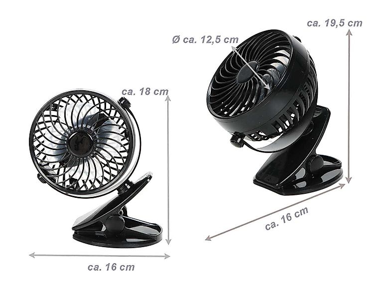 Lifetime Air Tischventilator Tragbarer Ventilator, Ventilator günstig online kaufen