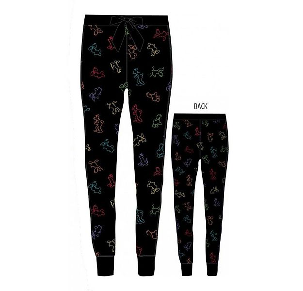 Disney Jogginghose Damen Freizeithose, Mickey Mouse Pyjamahose, 100% Baumwo günstig online kaufen