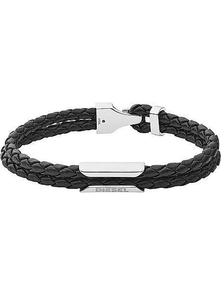 Diesel Edelstahlarmband Diesel Herren-Armband Leder, Edelstahl günstig online kaufen